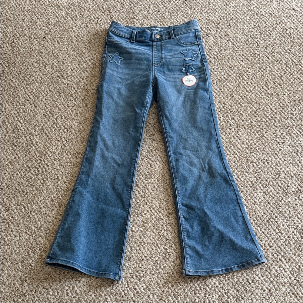 Wonder Nation Blue Flare Jeans with Star Details